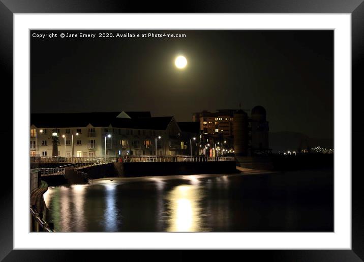 By the Light of the Silvery Moon Framed Mounted Print by Jane Emery