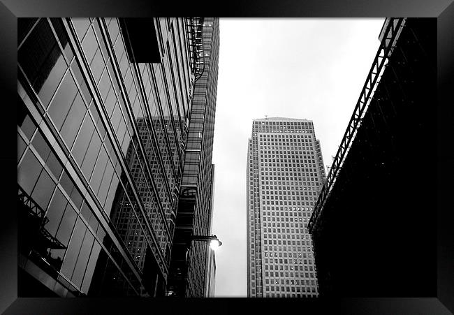  Canary Wharf, London. Framed Print by Jeremy Moseley