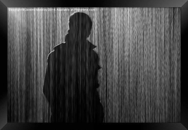 Stranger in the rain Framed Print by Jeremy Moseley