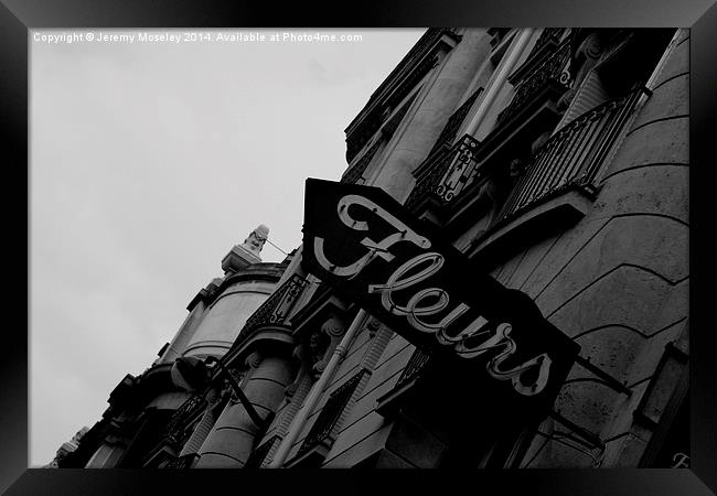  Parisian shop sign Framed Print by Jeremy Moseley