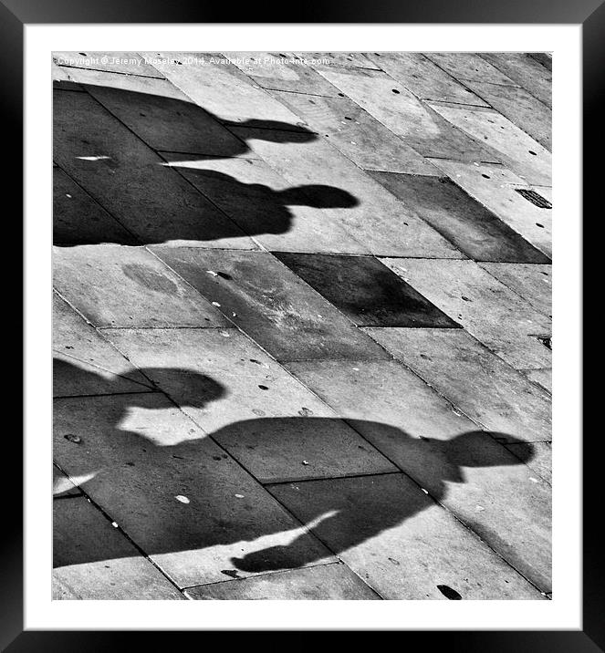 Shadows on the ground Framed Mounted Print by Jeremy Moseley