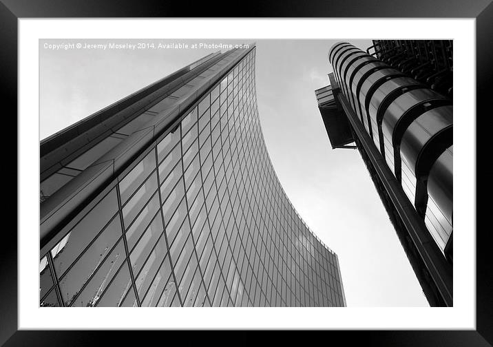 London looking up Framed Mounted Print by Jeremy Moseley