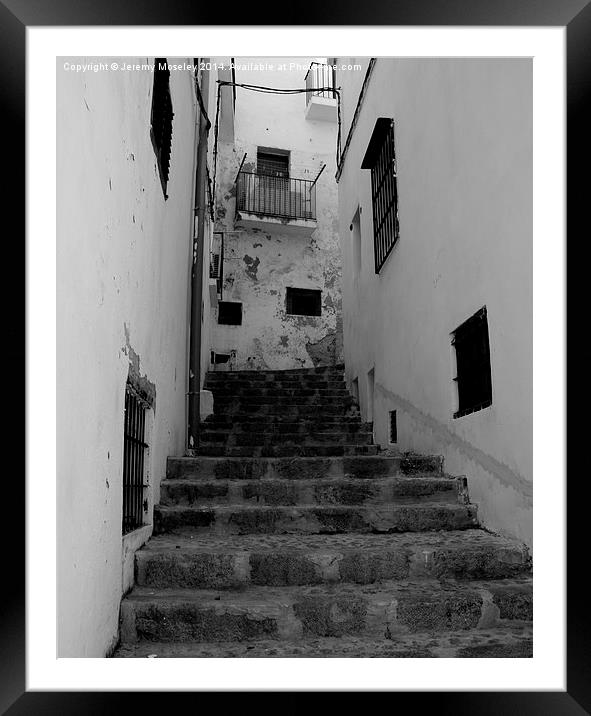Ibiza steps to nowhere. Framed Mounted Print by Jeremy Moseley