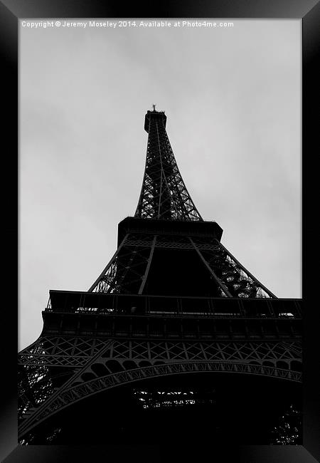 The Eiffel tower, Paris. Framed Print by Jeremy Moseley