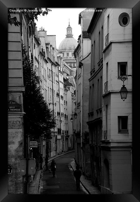 Street Scene, Paris.  Framed Print by Jeremy Moseley