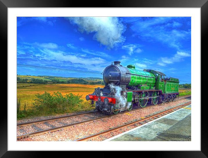  Steam Train Framed Mounted Print by Tracey Russell