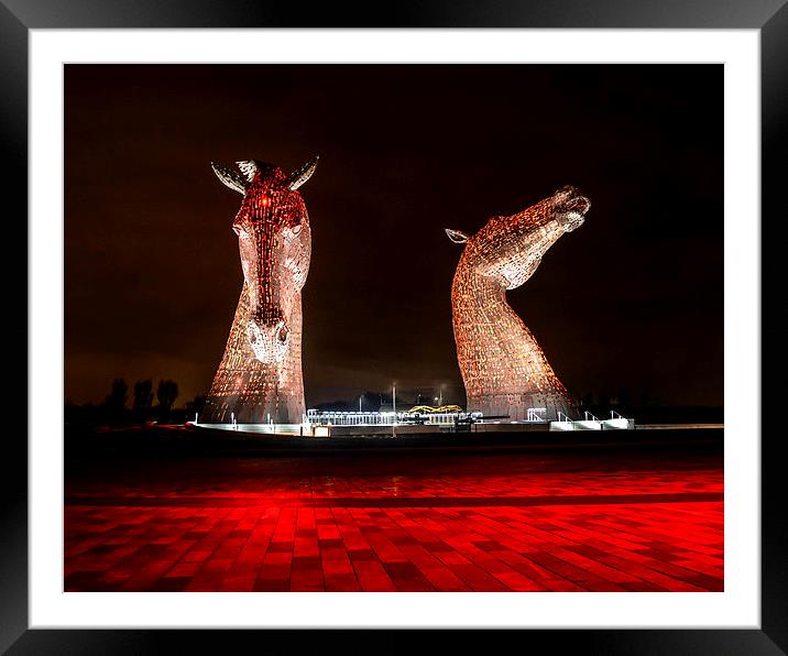  The Kelpies Framed Mounted Print by Tracey Russell