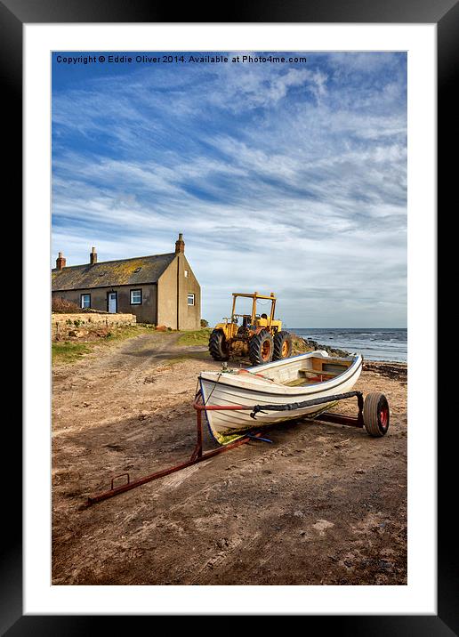 High and Dry Framed Mounted Print by Eddie Oliver