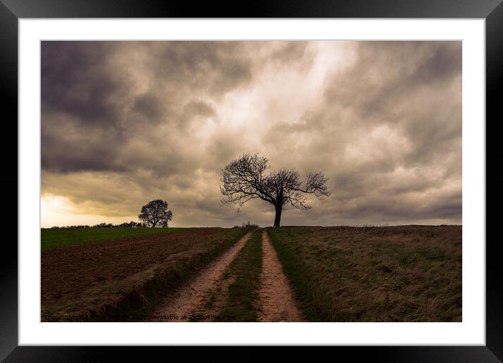Storm cloud over Bredon Hill Framed Mounted Print by Louise Wilden