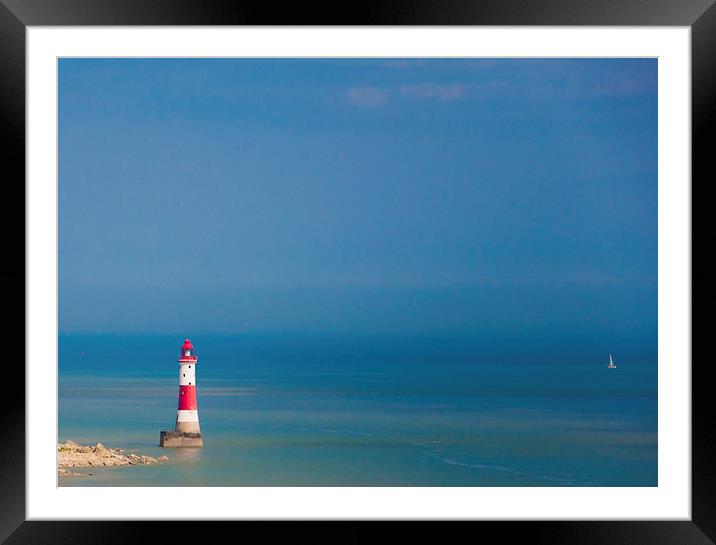  Beachy Head Framed Mounted Print by Louise Wilden