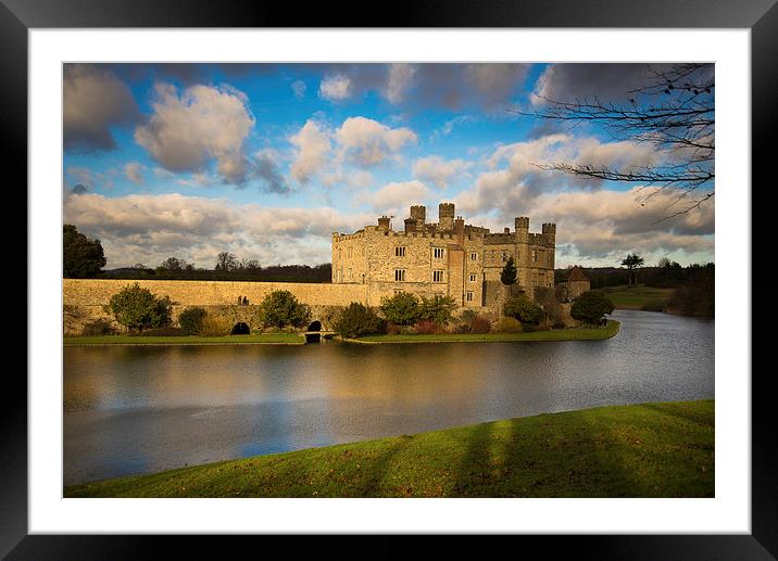  Leeds Castle Framed Mounted Print by Louise Wilden