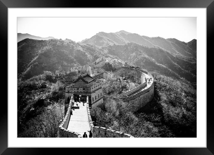 The Great Wall of China Framed Mounted Print by Louise Wilden