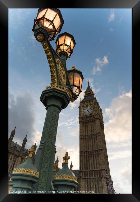 Big Ben Framed Print by Louise Wilden