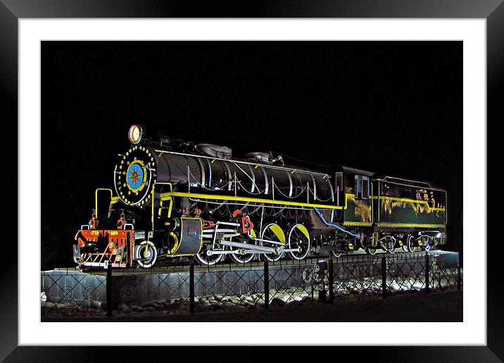  MAWD 1798 steam locomotive Framed Mounted Print by Lalam M