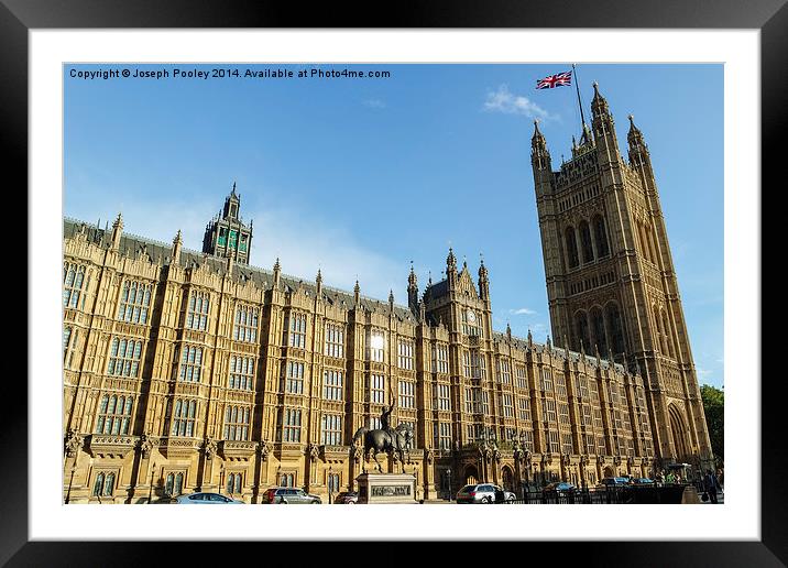  Westminster Palace 2 Framed Mounted Print by Joseph Pooley