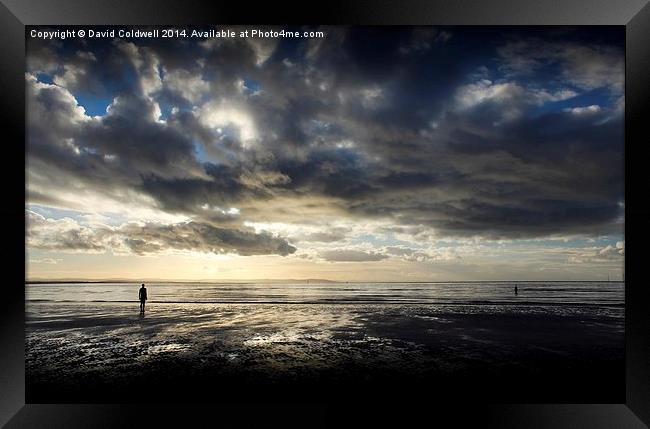  Crosby Sands Framed Print by David Coldwell