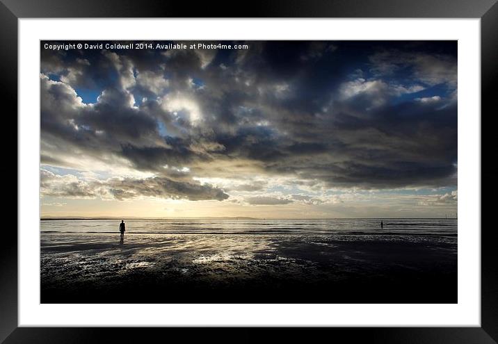  Crosby Sands Framed Mounted Print by David Coldwell