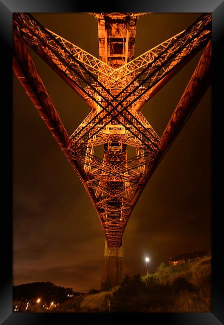  Forth Rail Bridge - Underbelly Framed Print by Philip Martin