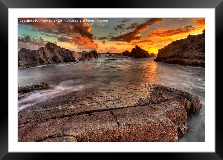  Edge of the World Framed Mounted Print by Antony Burch