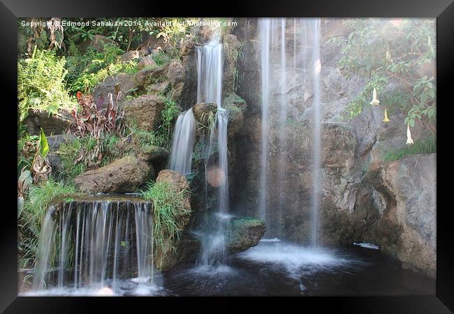  Waterfall Framed Print by Edmond Sahakian