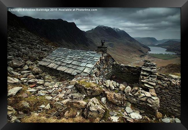  Warnscale Bothy Framed Print by Andrew Baldridge