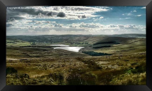  Fantastic View of Lancashire from the Pennine Way Framed Print by Jonathan Wragg