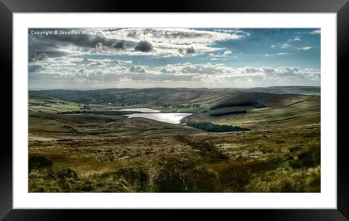  Fantastic View of Lancashire from the Pennine Way Framed Mounted Print by Jonathan Wragg