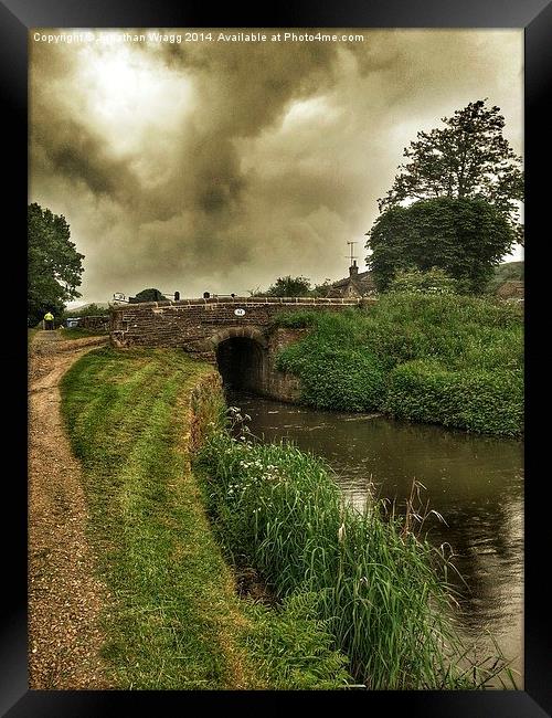  Bridge 55 On The Huddersfield Narrow Canal Framed Print by Jonathan Wragg