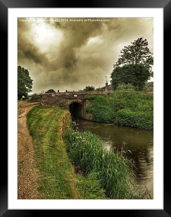  Bridge 55 On The Huddersfield Narrow Canal Framed Mounted Print by Jonathan Wragg