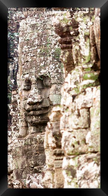 The Bayon, Cambodia Framed Print by Dave Carroll