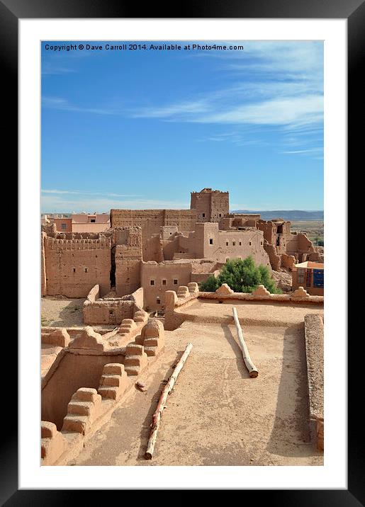 Kasbah, Morocco Framed Mounted Print by Dave Carroll