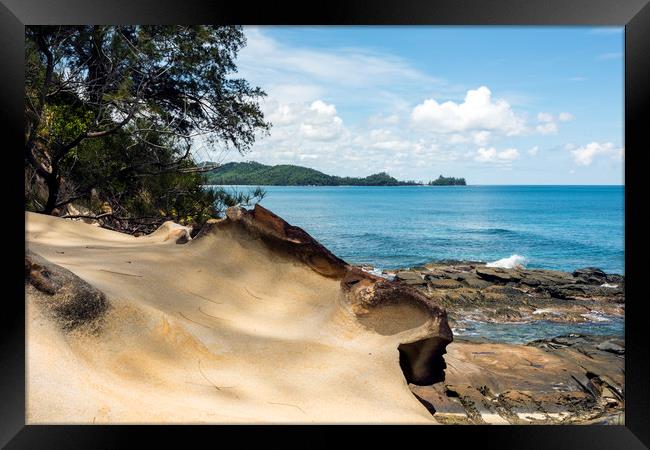 Rock Formations : Borneo, Malayasia Framed Print by Dave Carroll