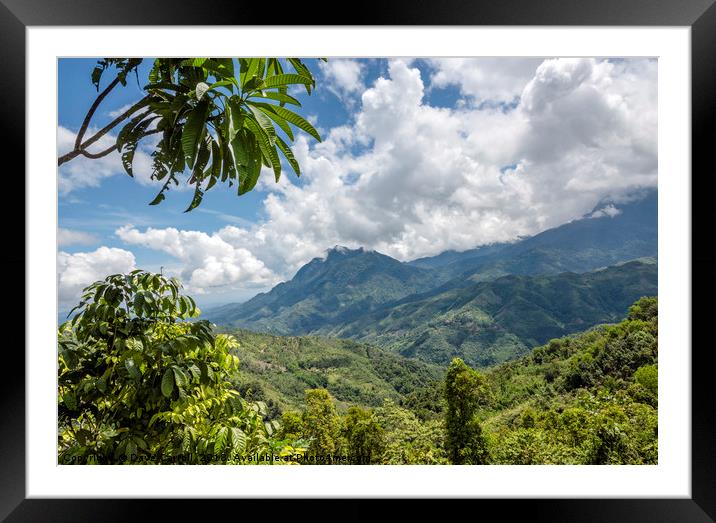 Kota Kinabalu Mountain Range : Borneo, Malaysia Framed Mounted Print by Dave Carroll