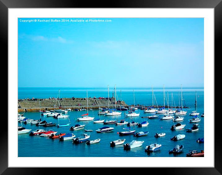  Newquay Harbour Framed Mounted Print by Rachael Bufton