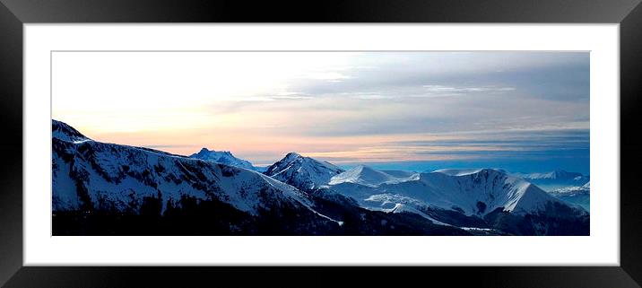  Winter Landscape Framed Mounted Print by Rachael Bufton