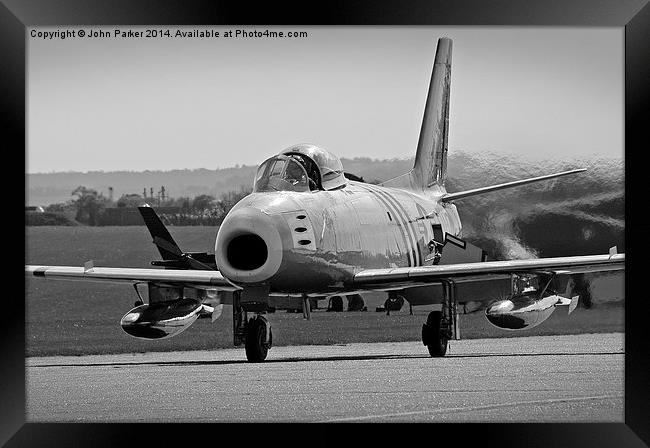 F-86A Sabre USAF Framed Print by John Parker