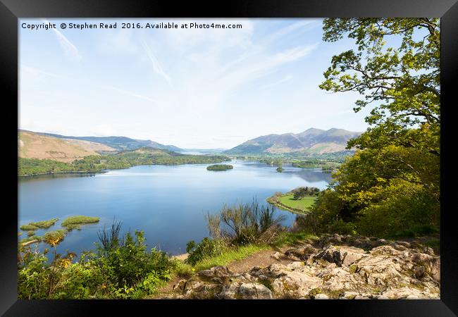 The Lake District Surprise View Framed Print by Stephen Read