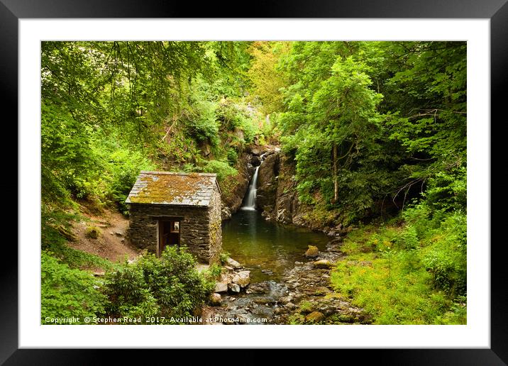 Rydal Falls Framed Mounted Print by Stephen Read