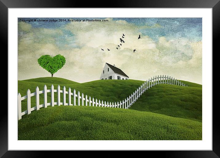 the little house on the Hill  Framed Mounted Print by Heaven's Gift xxx68