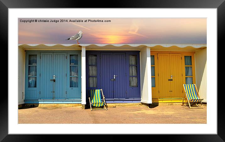  the colourful beach Huts  Framed Mounted Print by Heaven's Gift xxx68