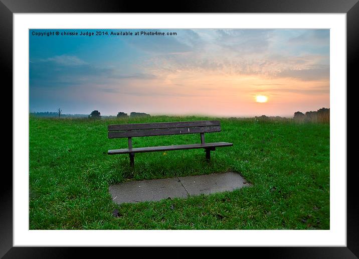  Auntumn sunrise over  parliment hill fields londo Framed Mounted Print by Heaven's Gift xxx68