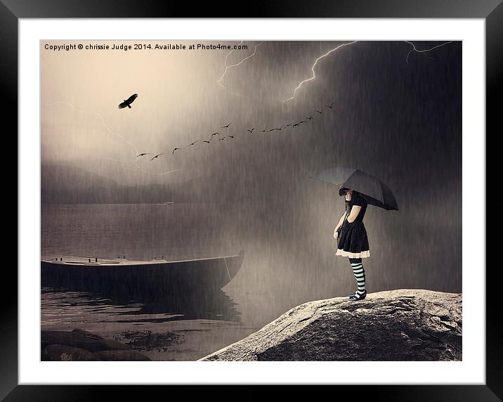 Endure the storm for a little longer. When tomorro Framed Mounted Print by Heaven's Gift xxx68