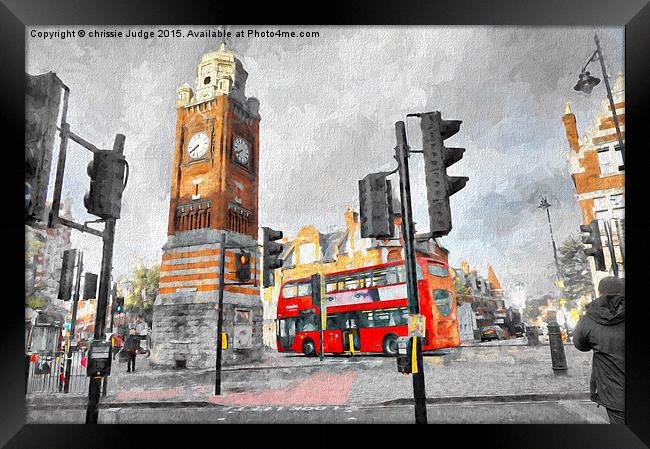  painting of  Life in crouch end N8  Framed Print by Heaven's Gift xxx68