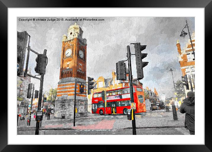  painting of  Life in crouch end N8  Framed Mounted Print by Heaven's Gift xxx68