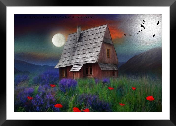 the little cabin  Framed Mounted Print by Heaven's Gift xxx68