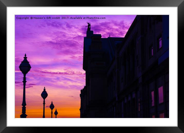 Alexandra palace London sunset Framed Mounted Print by Heaven's Gift xxx68
