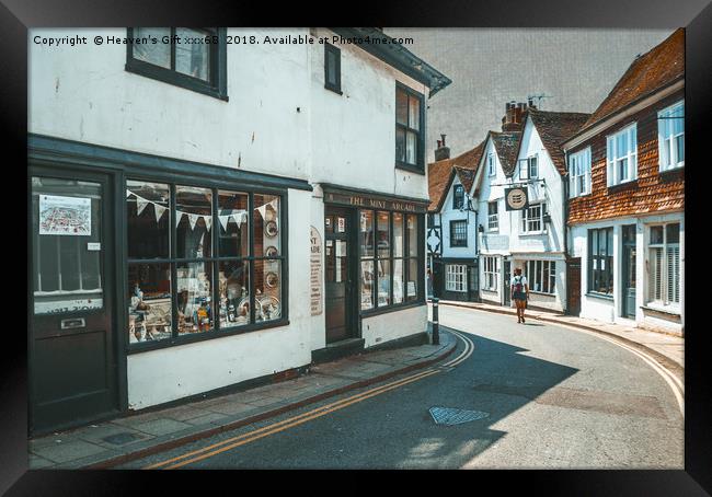 Rye high street East sussex Framed Print by Heaven's Gift xxx68