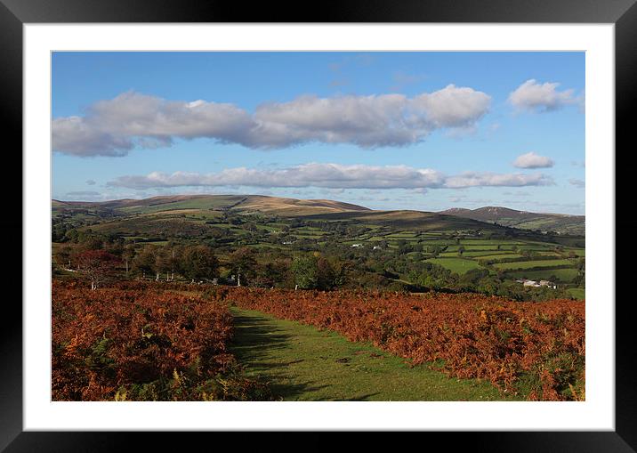  A view from Bel Tor Corner Framed Mounted Print by Robert Sherwood