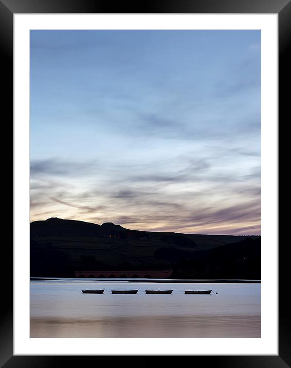Evening On Ladybower Framed Mounted Print by Mat Robinson