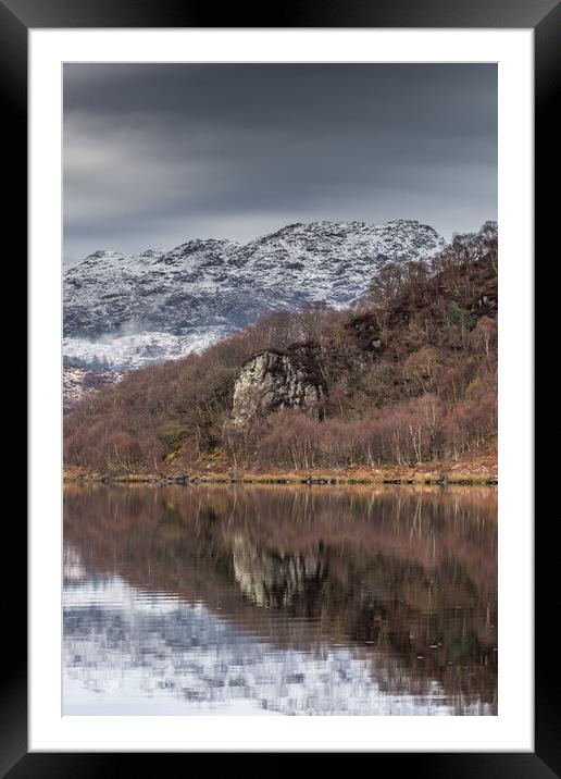 Llyn Gwynant reflections Framed Mounted Print by Jonathon barnett